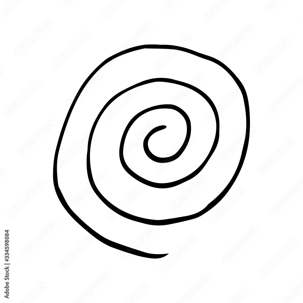 Curls abstract scribble with hand drawn line. Simple doodle elements for decoration in design. Isolated sketch on white background. Vector illustration Curls abstract scribble with hand drawn line. Simple doodle elements for decoration in design. Isolated sketch on white background. Vector illustration