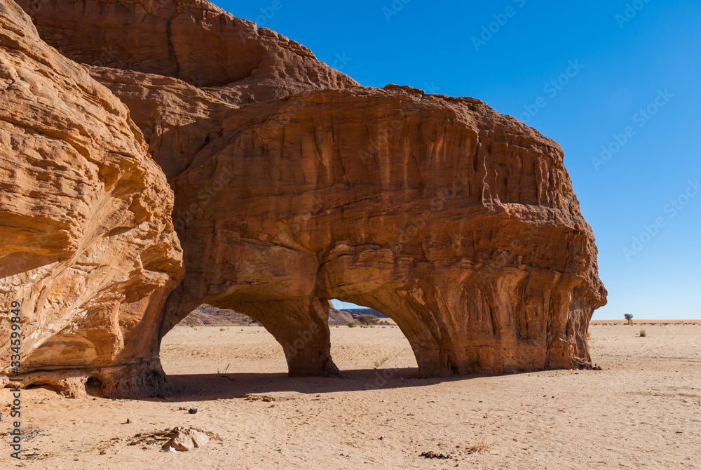 Natural rock formations and arches, Chad, Africa