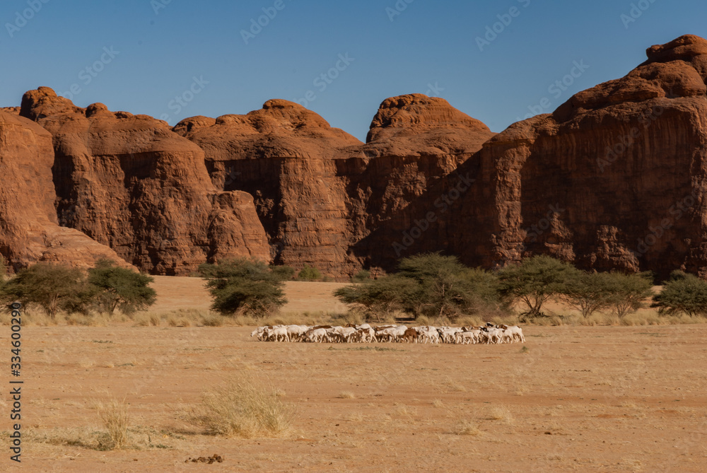 Natural rock formations, Chad, Africa Natural rock formations, Chad, Africa