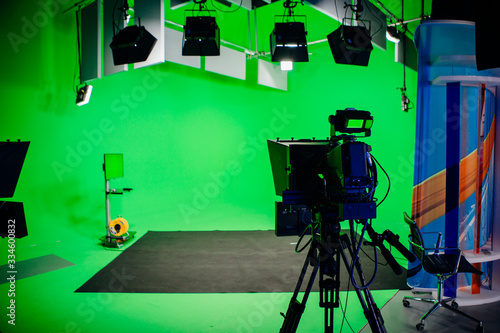 Εκτύπωση καμβά TV Studio recording show