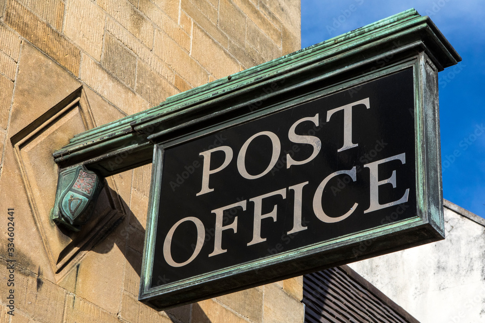 Obraz premium Traditional Post Office Sign