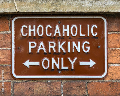 Tableau sur toile Chocaholic Parking Only