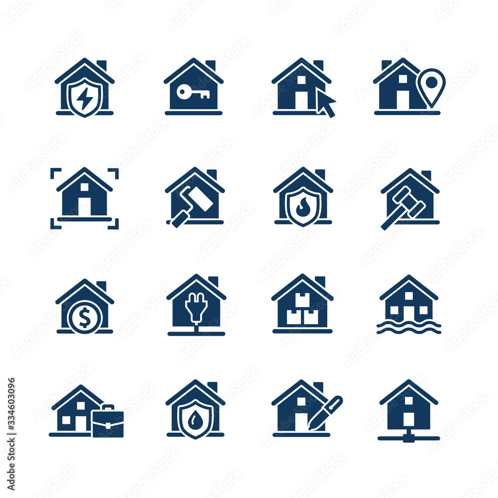 real estate vector icon set real estate vector icon set