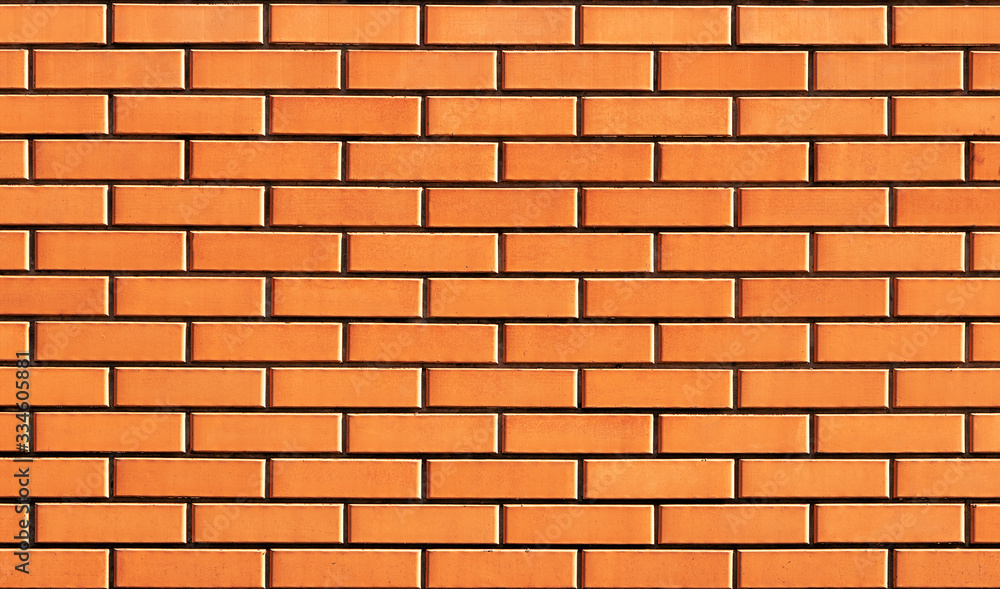 Brick wall texture. Wall of new smooth brick. Brick wall texture. Wall of new smooth brick.