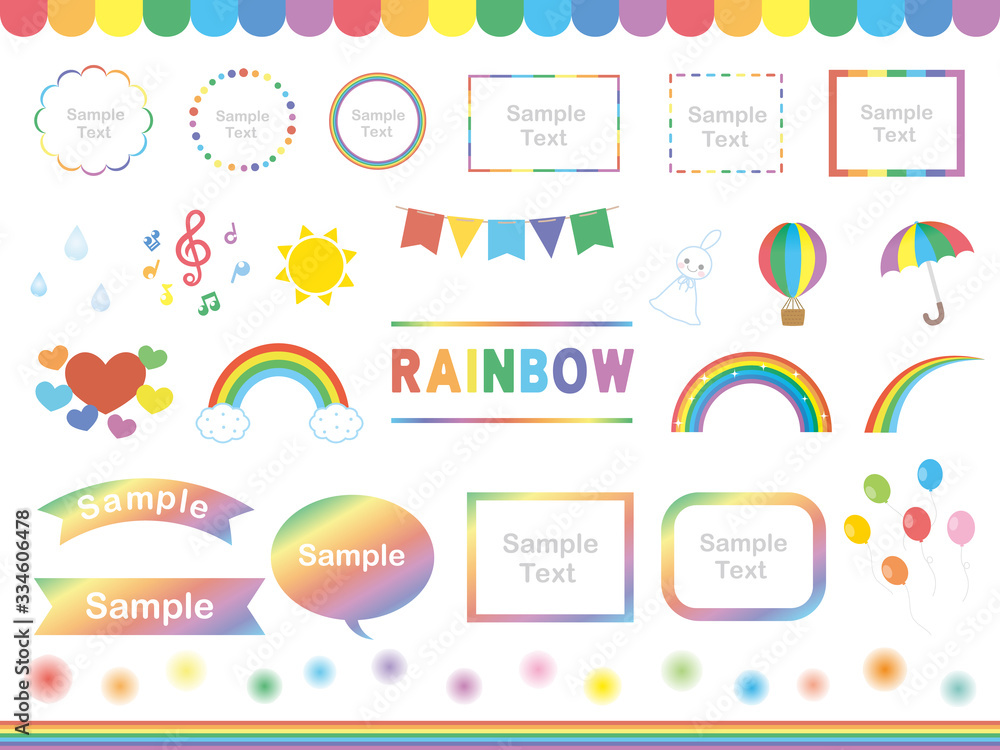 綺麗な虹のイラスト素材集 Stock Vector Adobe Stock 綺麗な虹のイラスト素材集 Stock Vector Adobe Stock