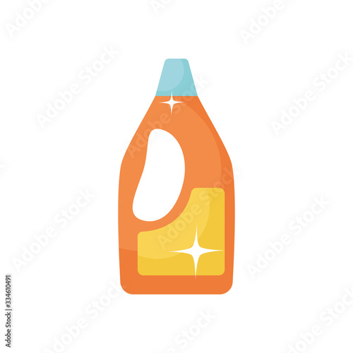 floor cleaner bottle icon, flat style
