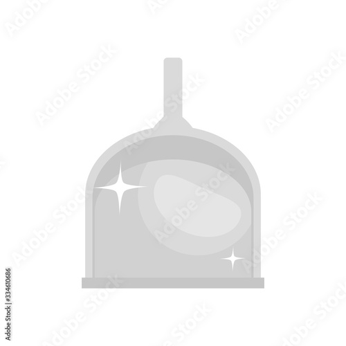 dustpan icon, flat style