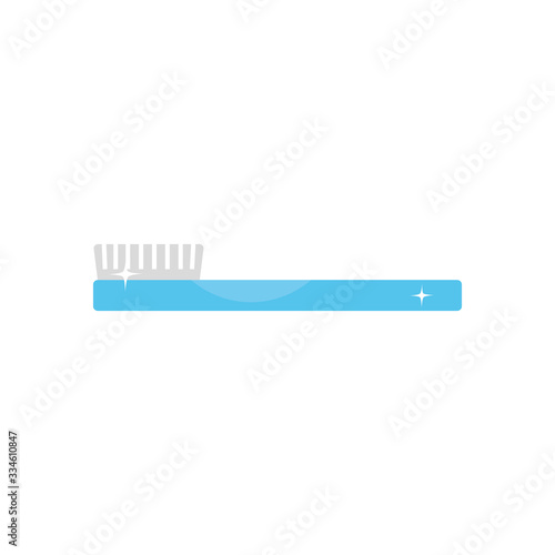 toothbrush icon, flat style