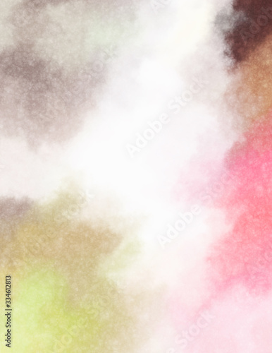 Watercolor painted background. Abstract Illustration wallpaper. Brush stroked painting. 2D Illustration.