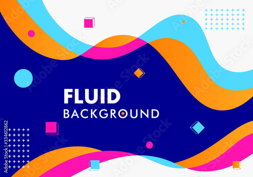 abstract background with colorfull paper art 