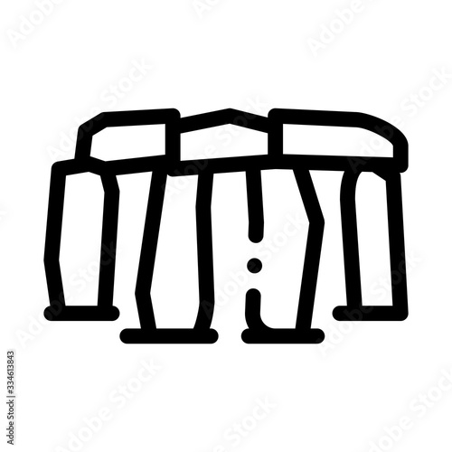 stonehenge icon vector. stonehenge sign. isolated contour symbol illustration