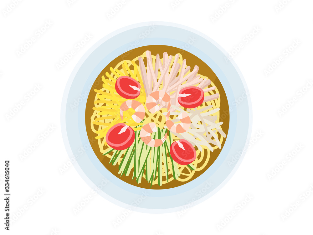 冷やし中華のイラスト 冷やし中華のイラスト