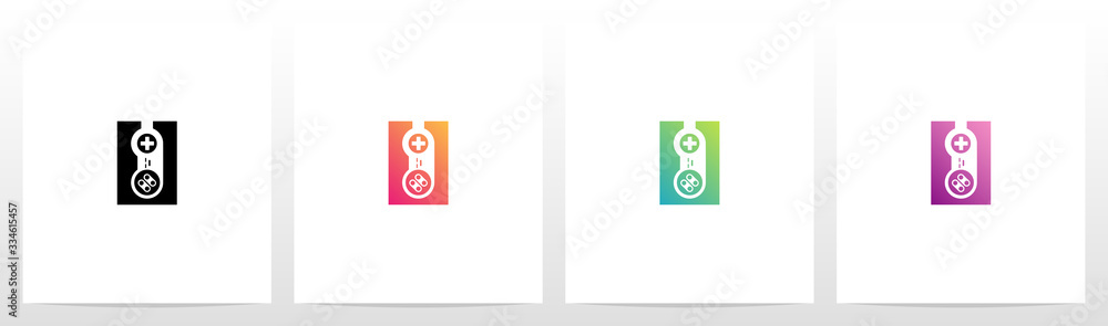 Game Controller On Letter Logo Design U Game Controller On Letter Logo Design U