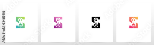  Game Controller On Letter Logo Design S