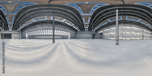 Fotografi exhibition hall empty 360° vr