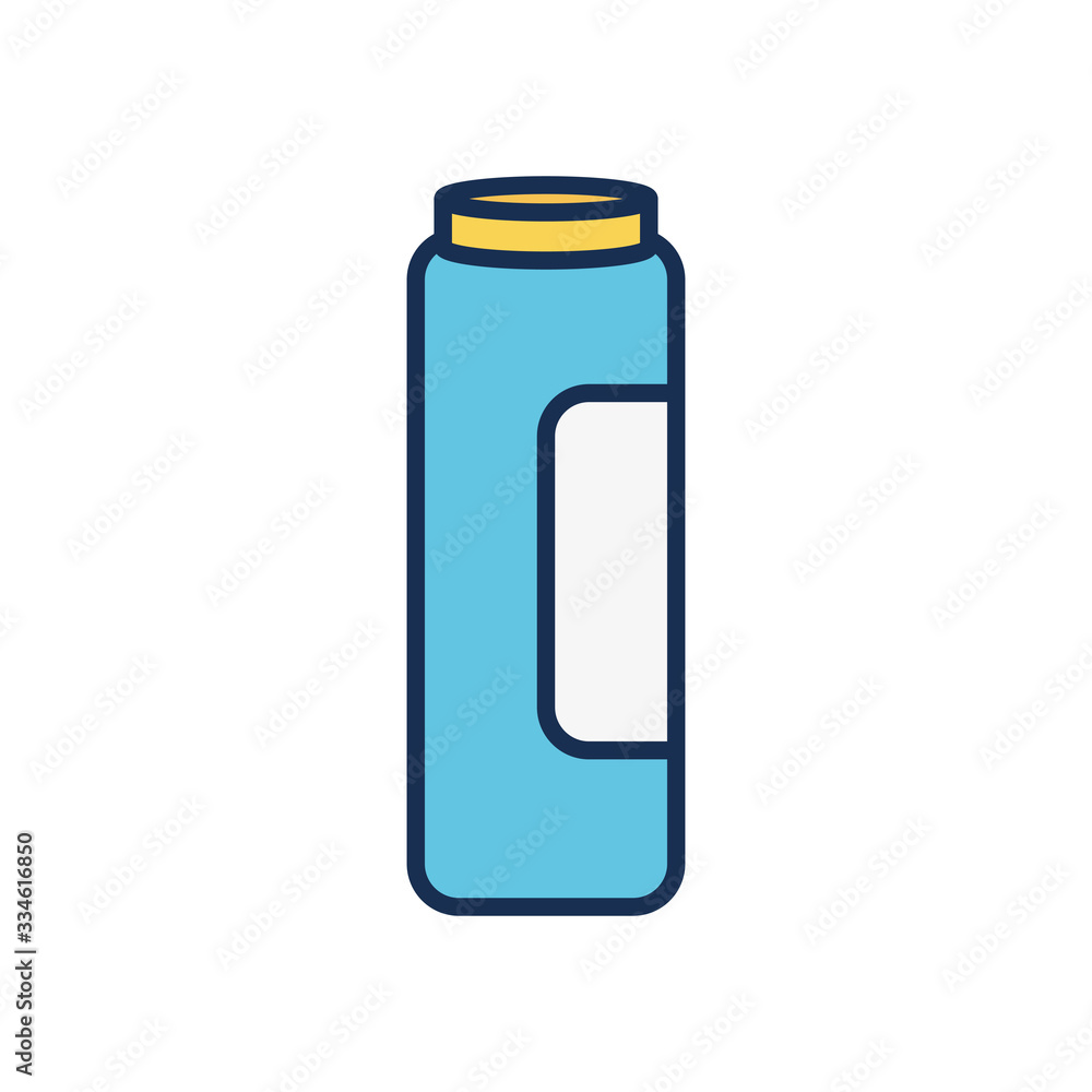 cleaning powders bottle icon, line fill style cleaning powders bottle icon, line fill style
