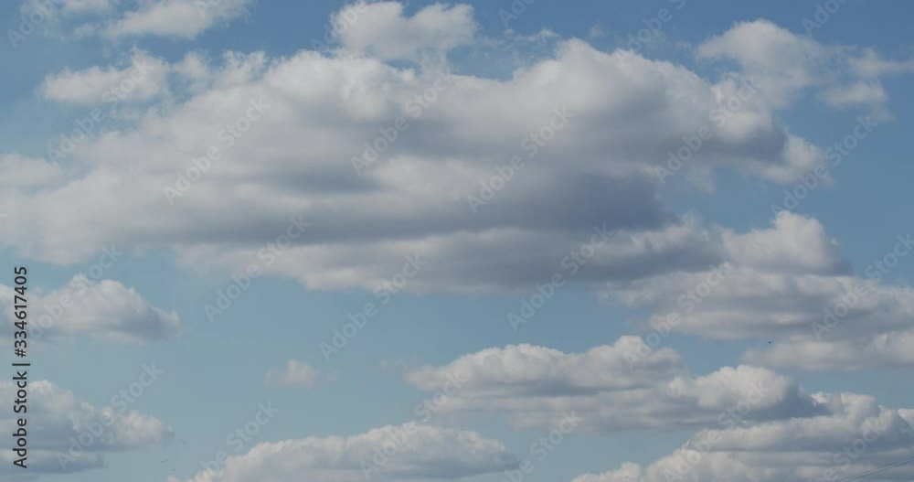 Many clouds on blue sky background. Timlapse Many clouds on blue sky background. Timlapse