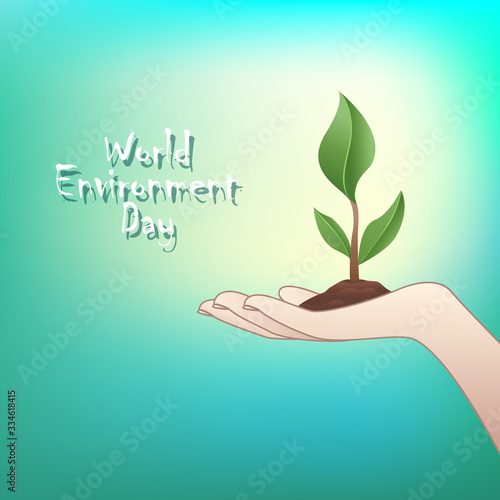 World environment day sign on colorful background. © serjiob74