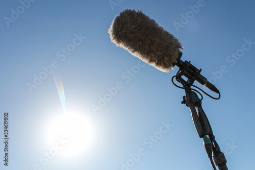 Micro sur perche de cinéma