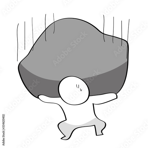 不安、負担に押しつぶされそうな人
