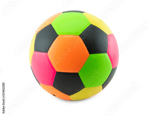 color soccer ball