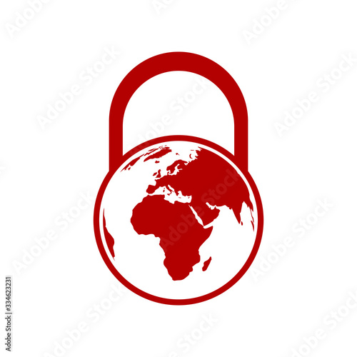 world lockdown logo