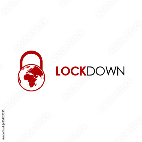 lockdown, letter logo, world lockdown