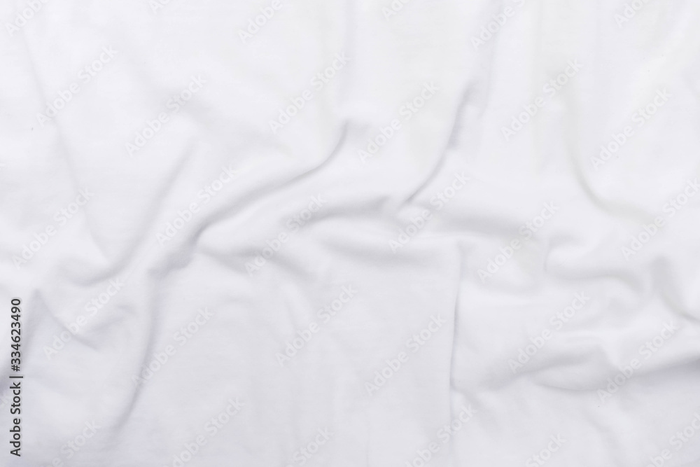Abstract white fabric texture background. Wavy white cloth. Abstract white fabric texture background. Wavy white cloth.