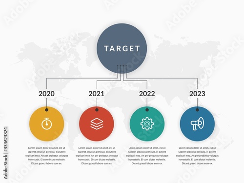 Colorfull infographics template Premium Design