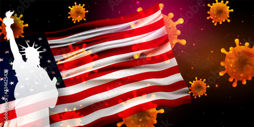 アメリカ　コロナ　ウイルス　背景