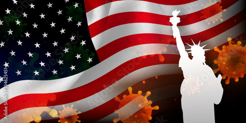 アメリカ　コロナ　ウイルス　背景