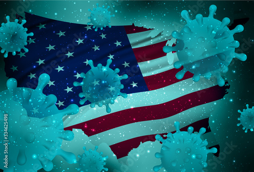 アメリカ　コロナ　ウイルス　背景