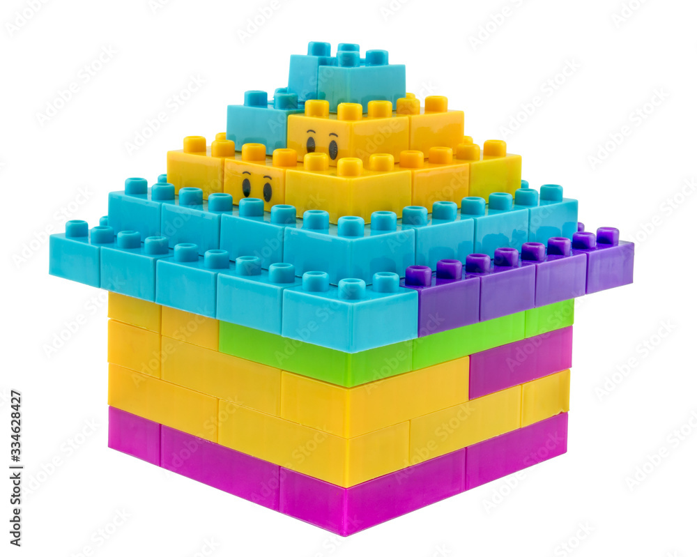 Fototapeta premium house plastic blocks