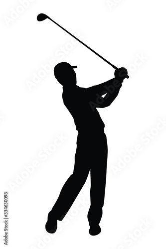 Golf player silhouette