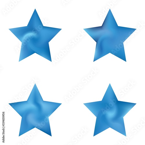 Kit of pentagram gradient backgrounds.