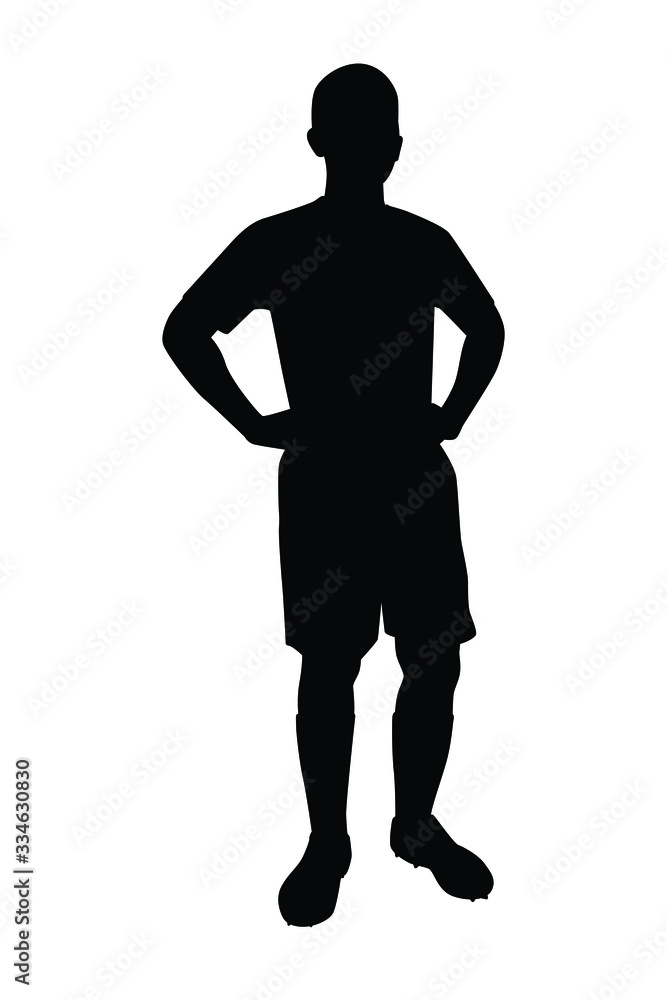 Soccer player silhouette Soccer player silhouette