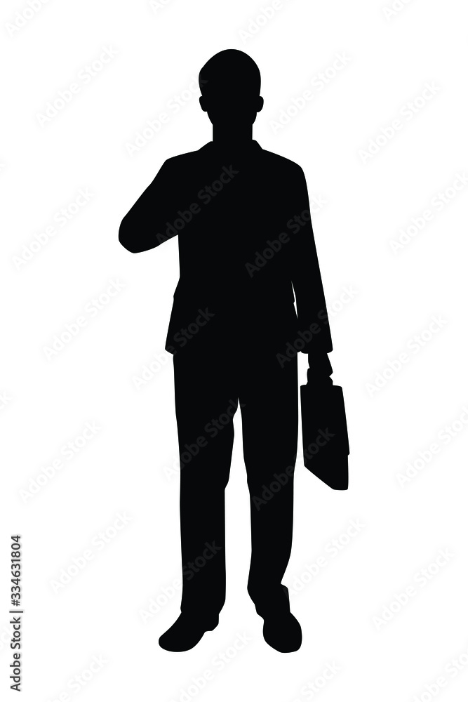 Business man silhouette Business man silhouette