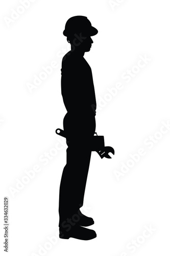 Engineer silhouette