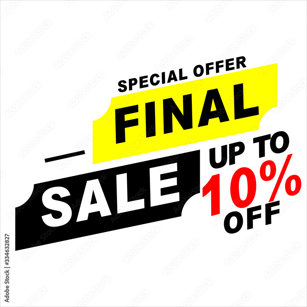 Sale of special offers. Discount with the price is 10%.