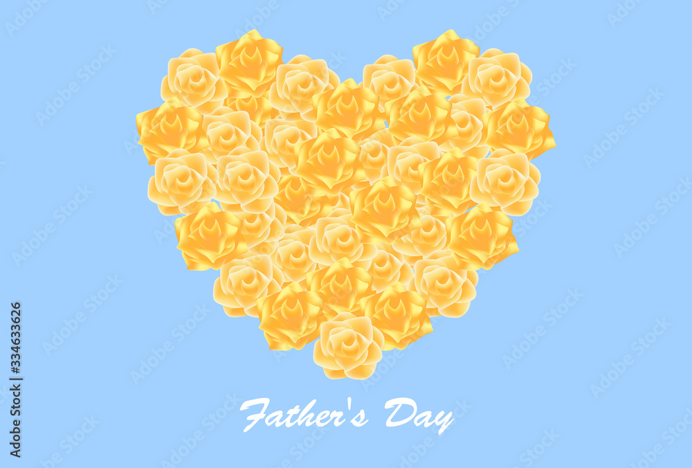父の日 バラ 背景 イラスト Stock Vector Adobe Stock