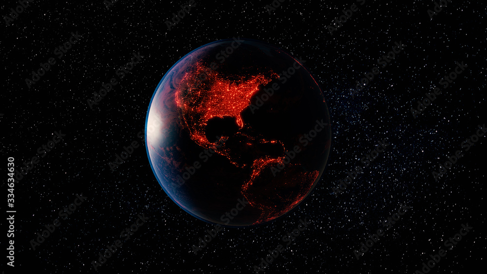 Virus Spread USA Sunset Virus Spread USA Sunset