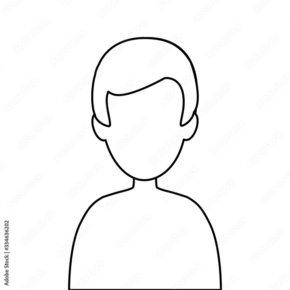 avatar man character isolated icon vector illustration design