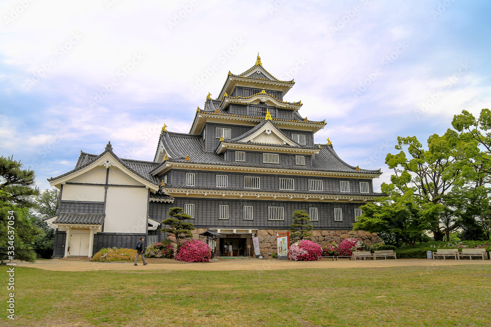 Okayama castle, one of the most famous landmark in Okayama, Japan. Okayama castle, one of the most famous landmark in Okayama, Japan.