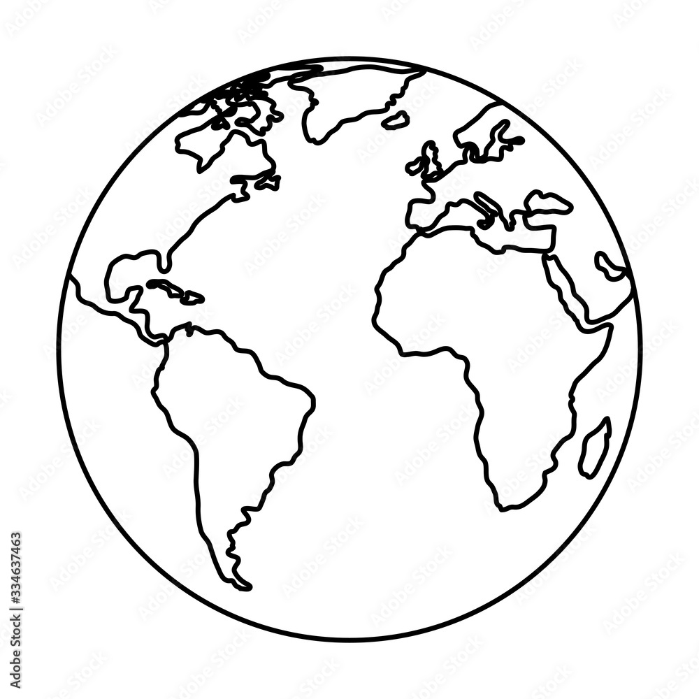 world planet earth isolated icon vector illustration design world planet earth isolated icon vector illustration design