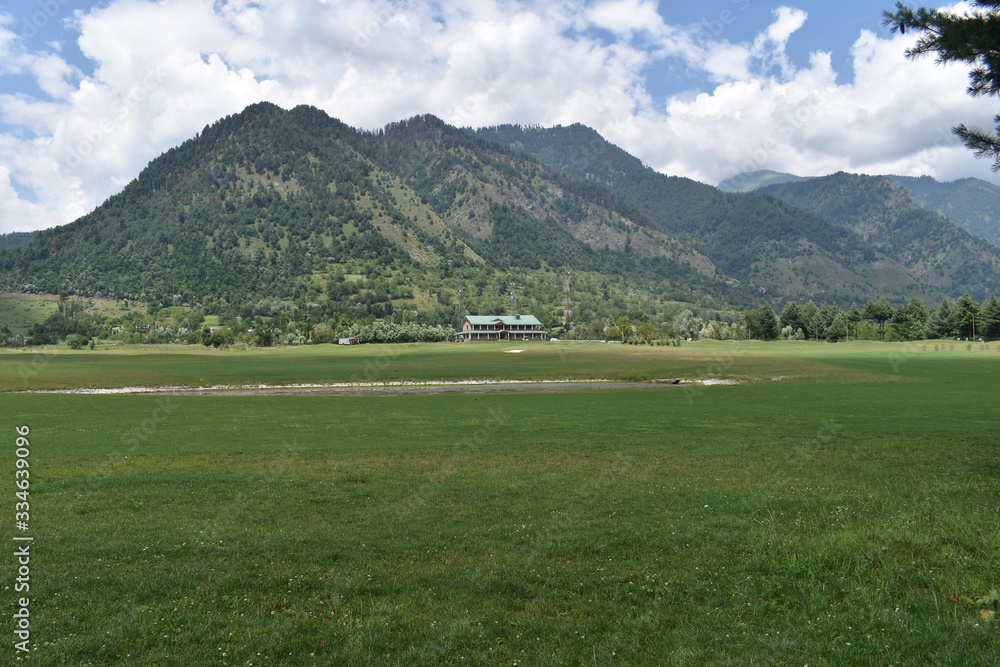 landscape with lake and mountains landscape with lake and mountains