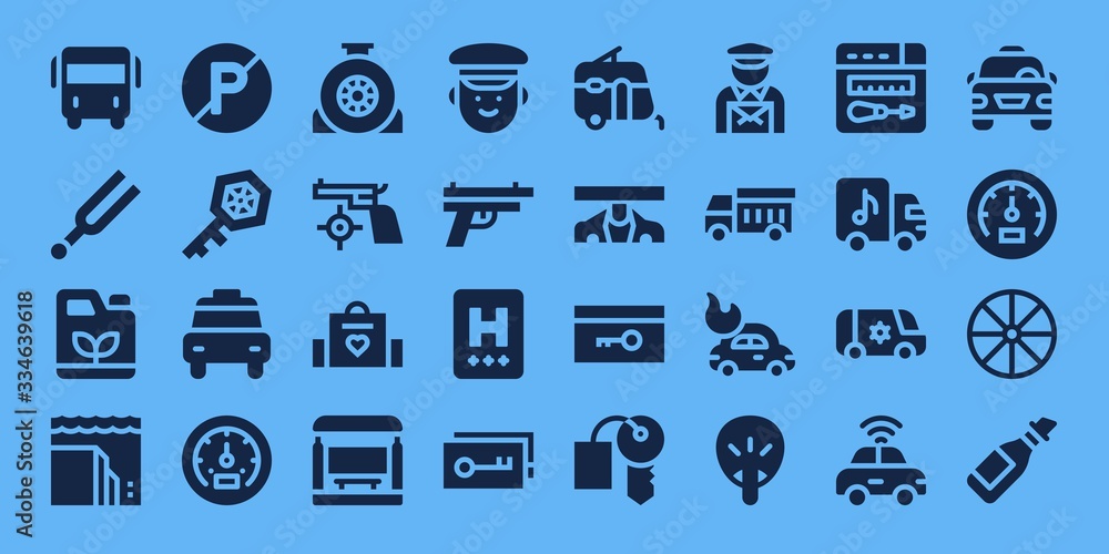 Fototapeta premium car icon set