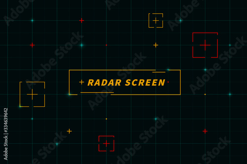 grid for virtual futuristic interface HUD