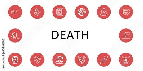 death icon set