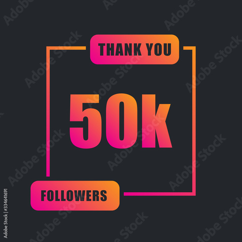 Thank you 50k followers for social media