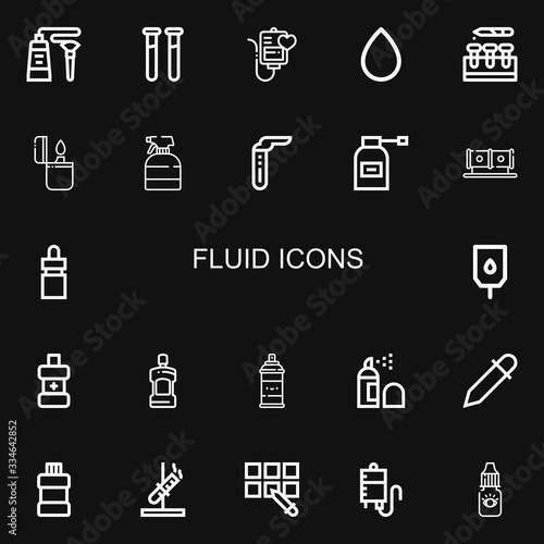 Editable 22 fluid icons for web and mobile